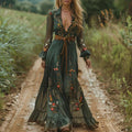 Valentina Embroidered Maxi Dress