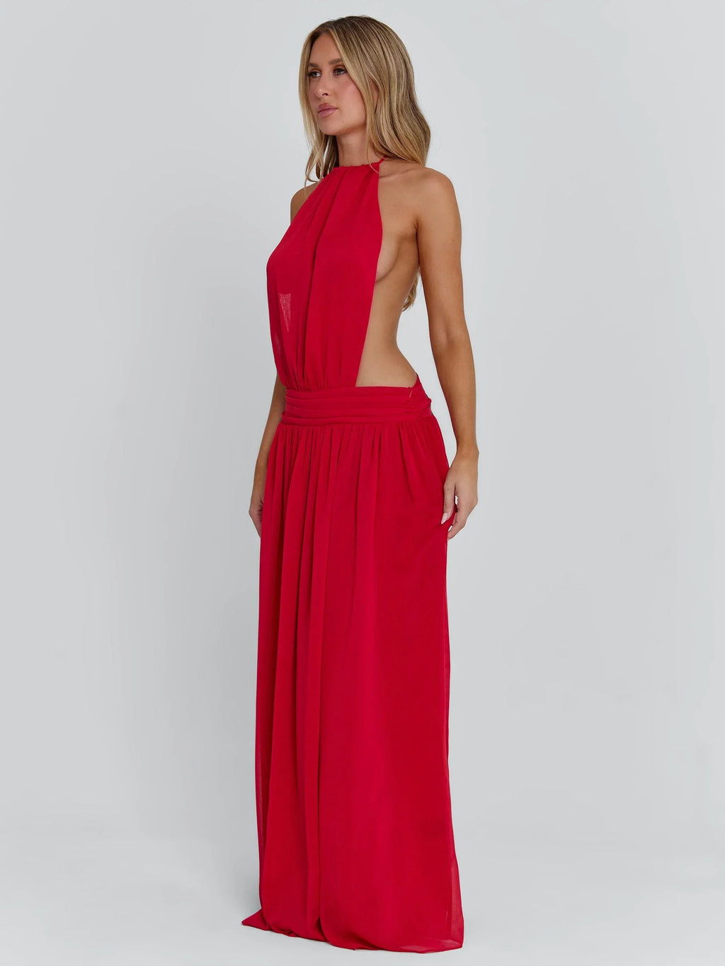 Loretta Red Maxi Dress