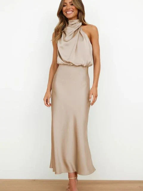 Solstice Draped Midi Dress