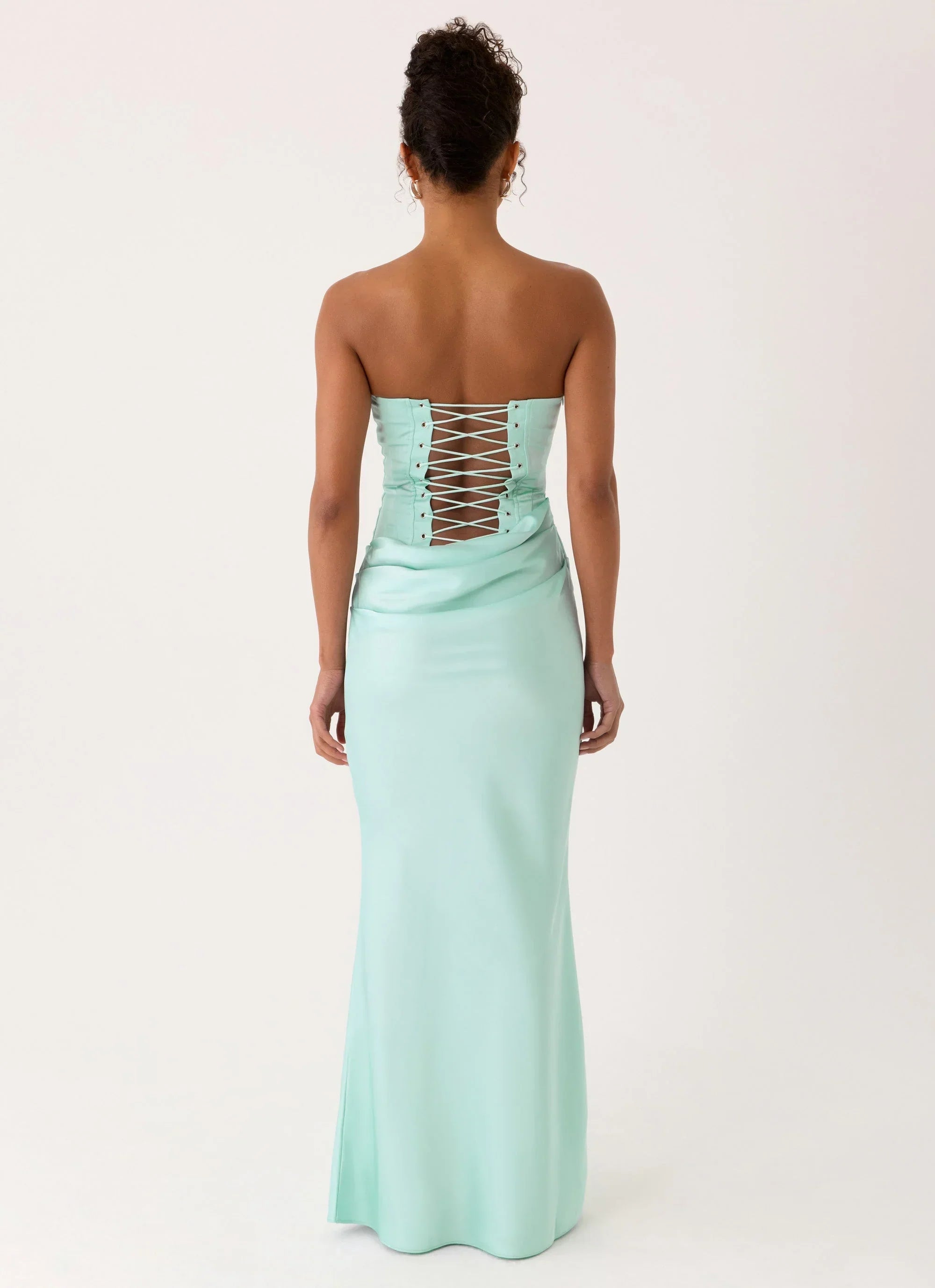 Adara Corset Maxi Dress Blue