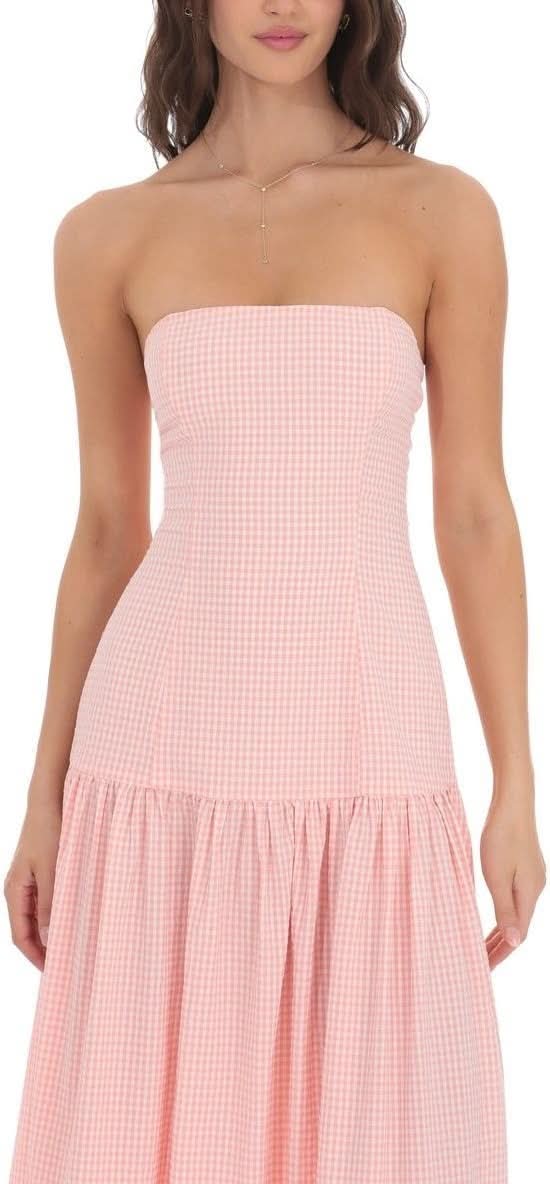 Avery Gingham Maxi Dress