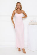Love Bitten Lace Maxi Dress Pink