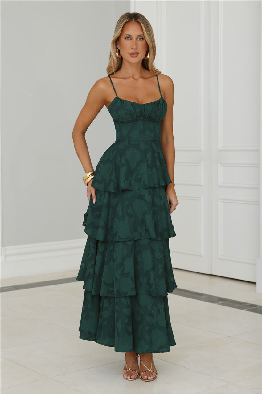 Thriving Now Maxi Dress Green