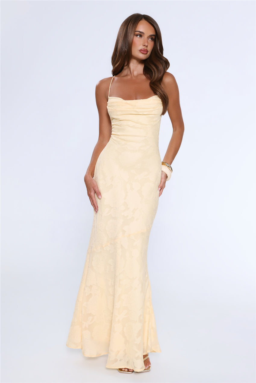 Bridge To Wonderland Maxi Dress Lemon