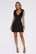 Understated Luxury Mini Dress Black