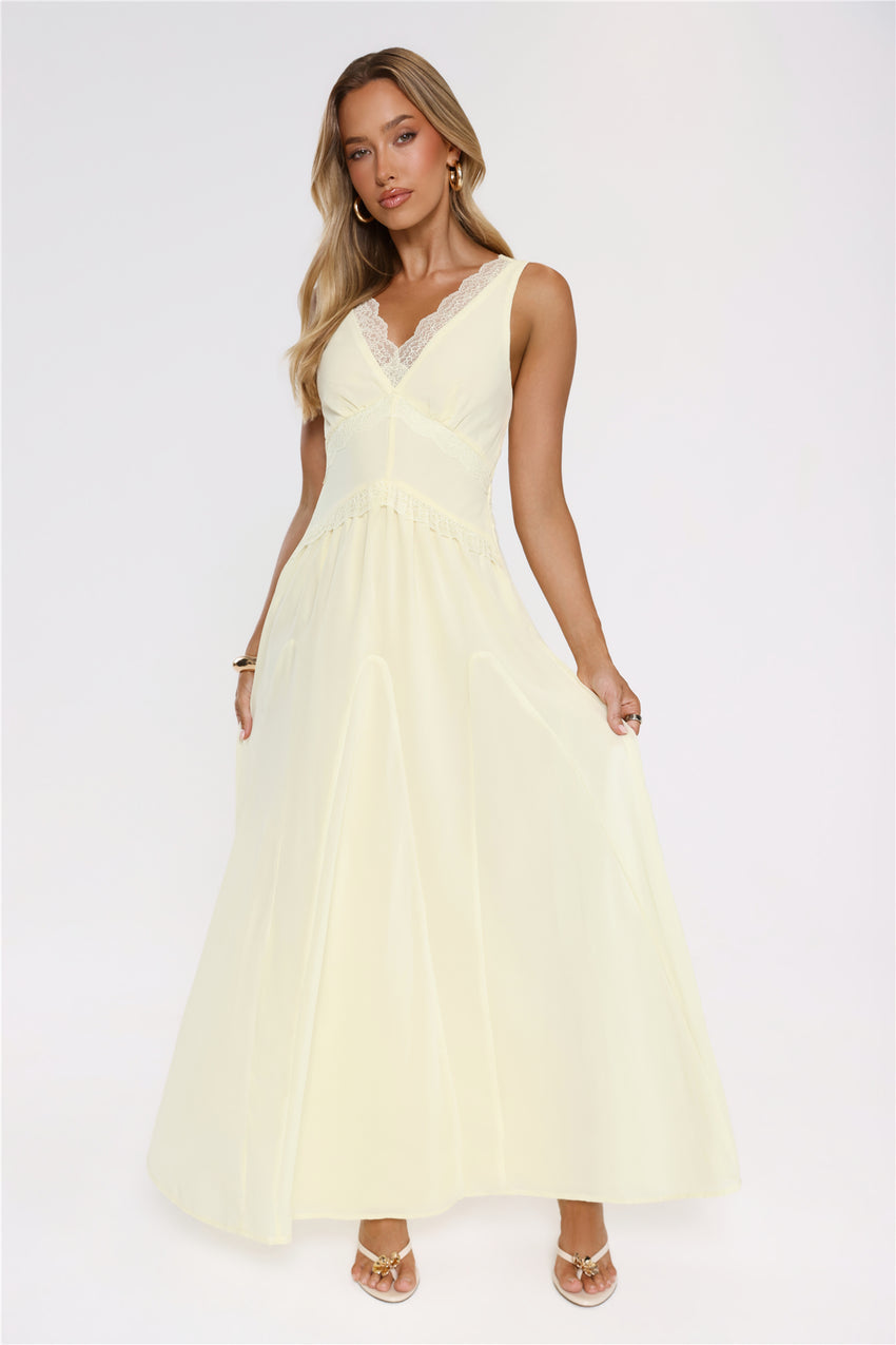 Salted Glow Maxi Dress Yellow