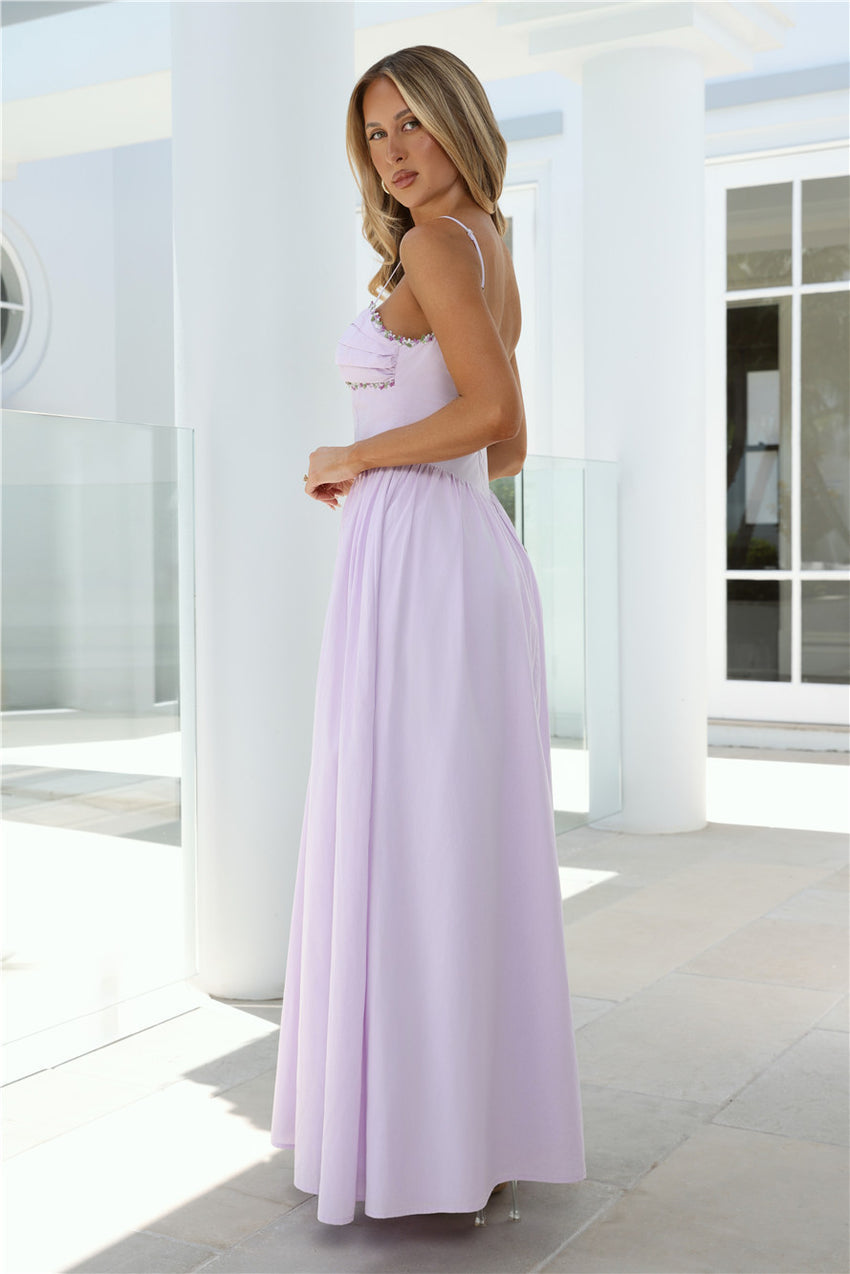 Happy Is Pretty Maxi Dress Lavender