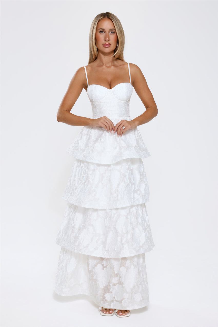 Elevated Desire Maxi Dress White