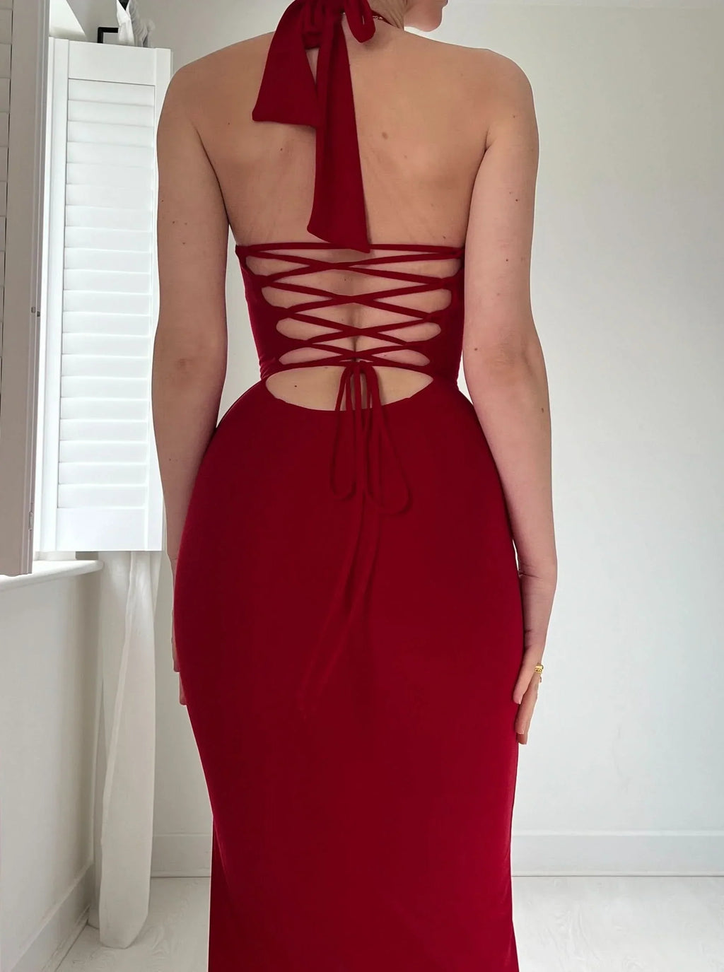 Sienna Halter Maxi Dress