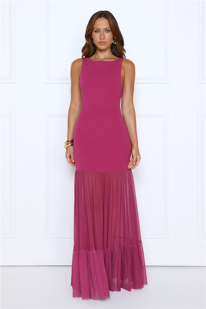 Bloomed With Love Maxi Dress Plum