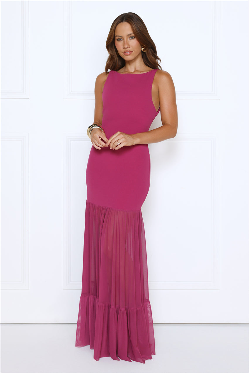 Bloomed With Love Maxi Dress Plum