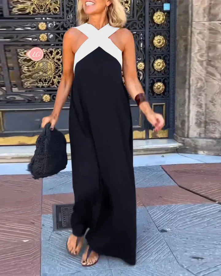Stella Cross Maxi Dress