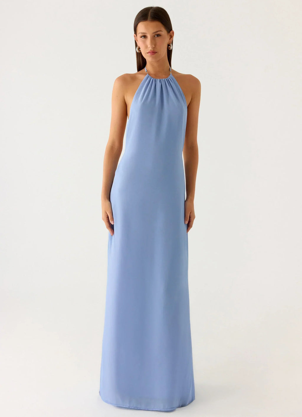 Le Soleil Halter Maxi Dress - Periwinkle