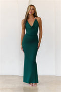 Vibe Setter Halter Maxi Dress Green