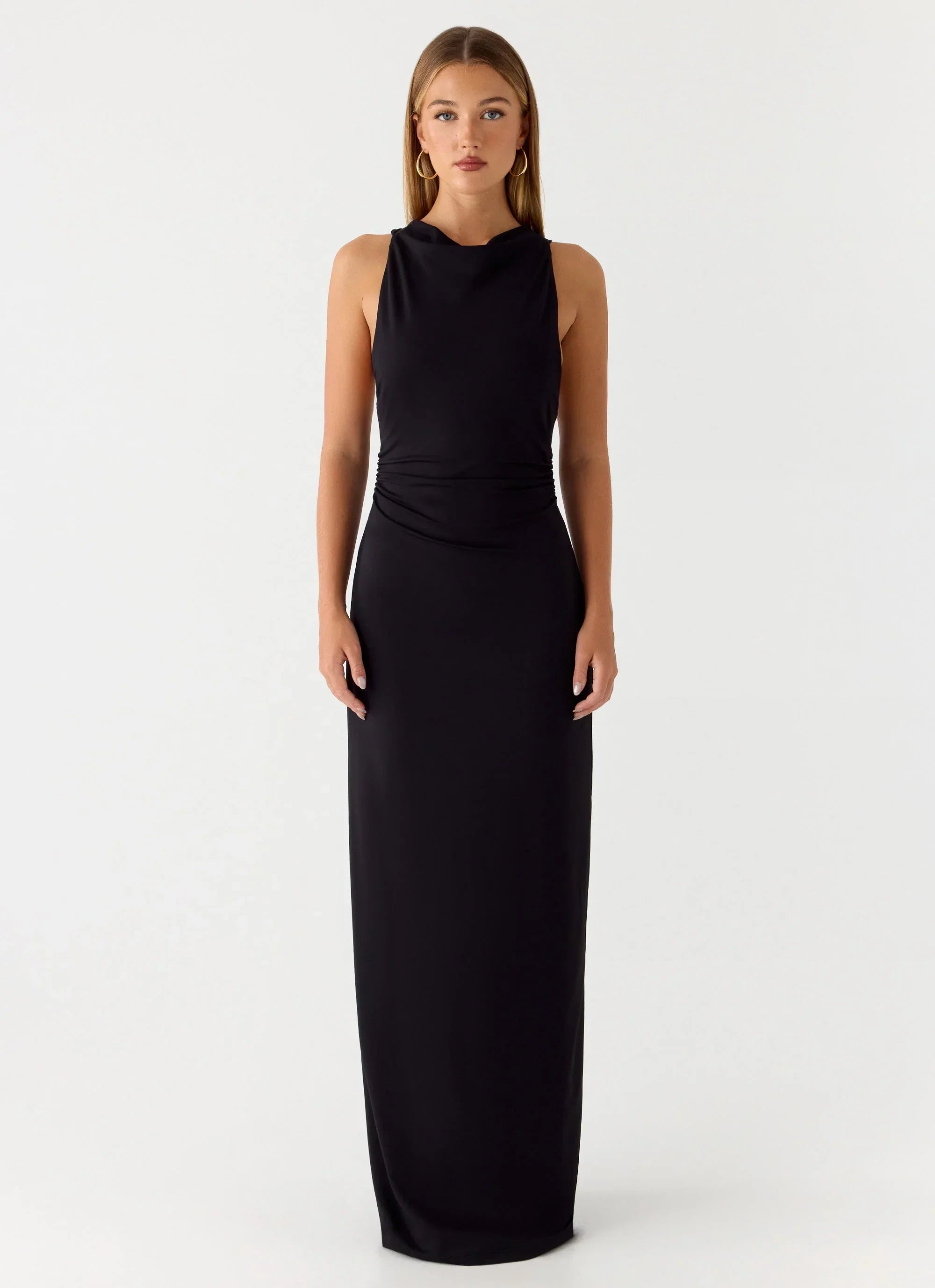 Hidden Agenda Maxi Dress Black