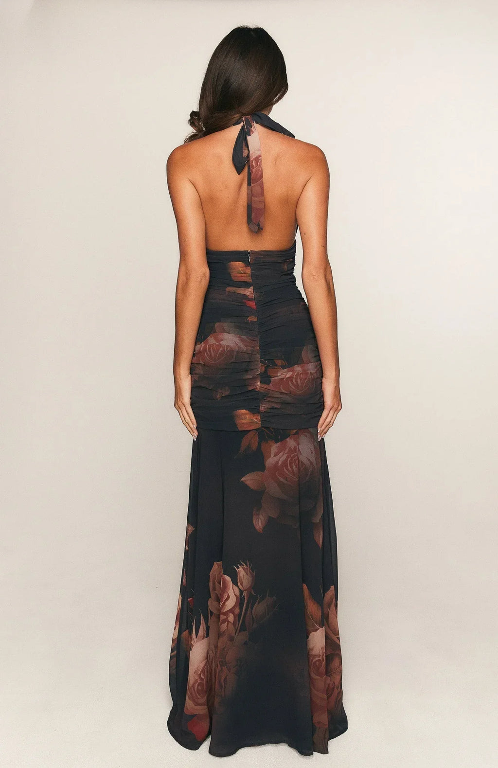 Midnight Silk Maxi Dress