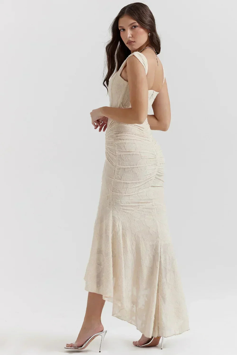 Carisia - Women'S Midi Dress With Floral Pattern