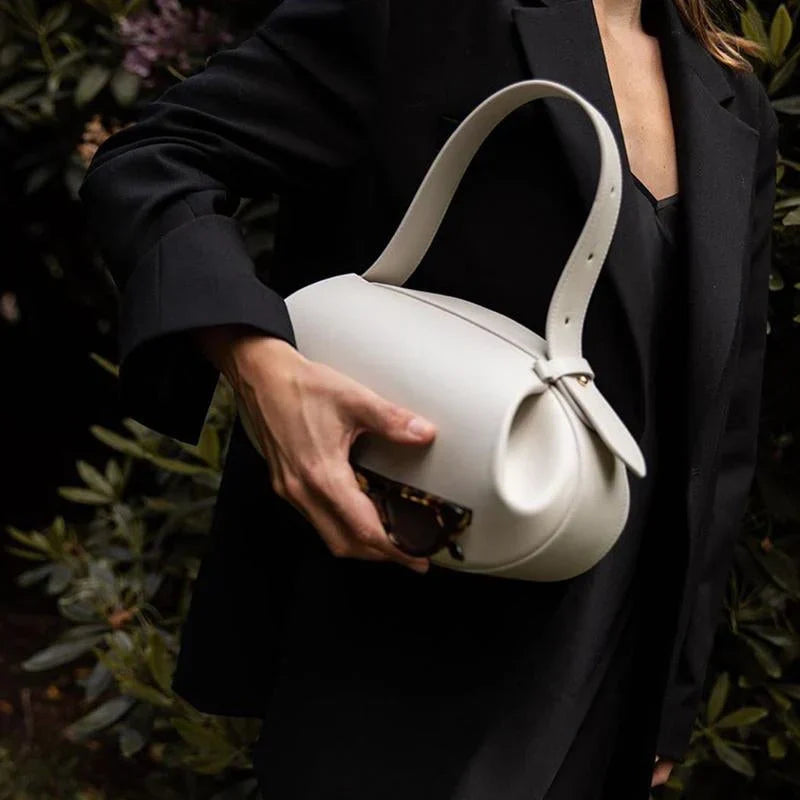 Duttini | Sculptural Round Shoulder Bag, Top Handle