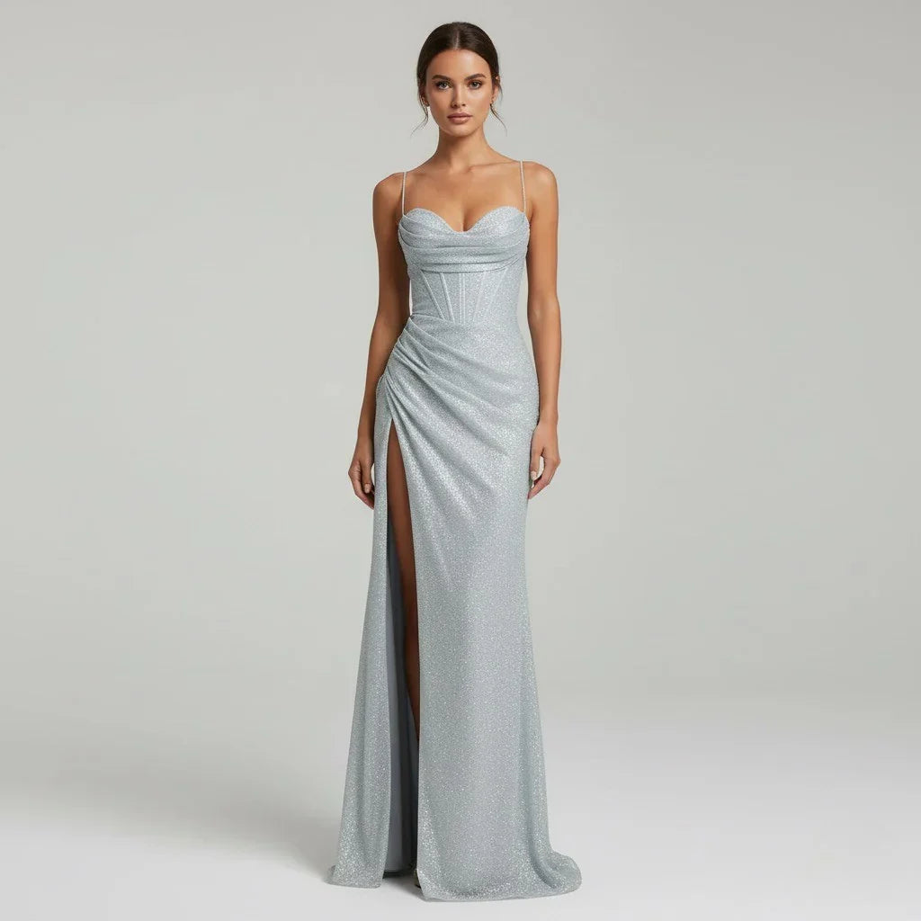 Aria Ruched Maxi Dress