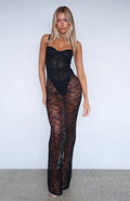 Noir Atmosphere Maxi Dress