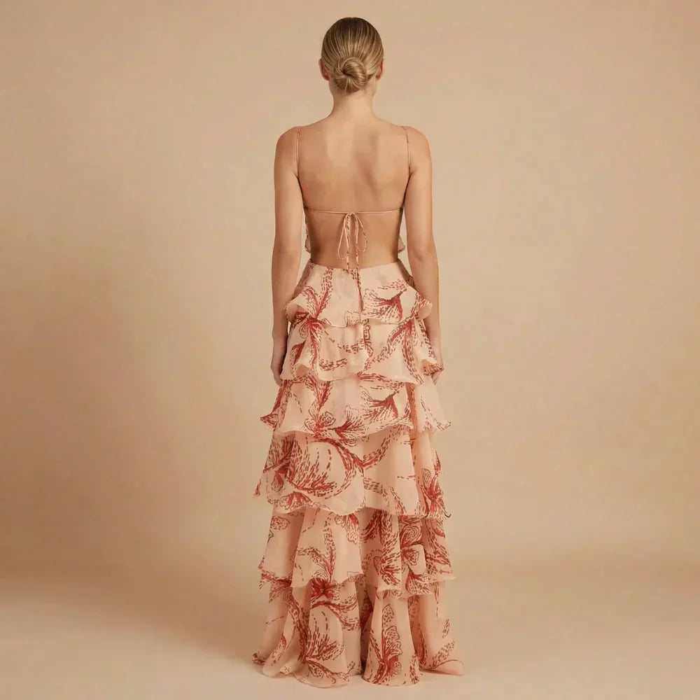 Botanica Ruffled Maxi Dress