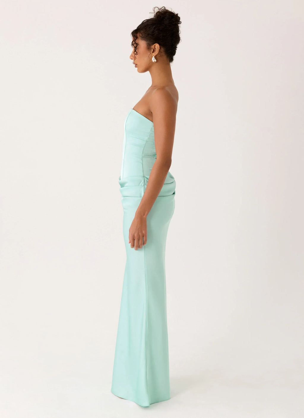 Adara Corset Maxi Dress Blue