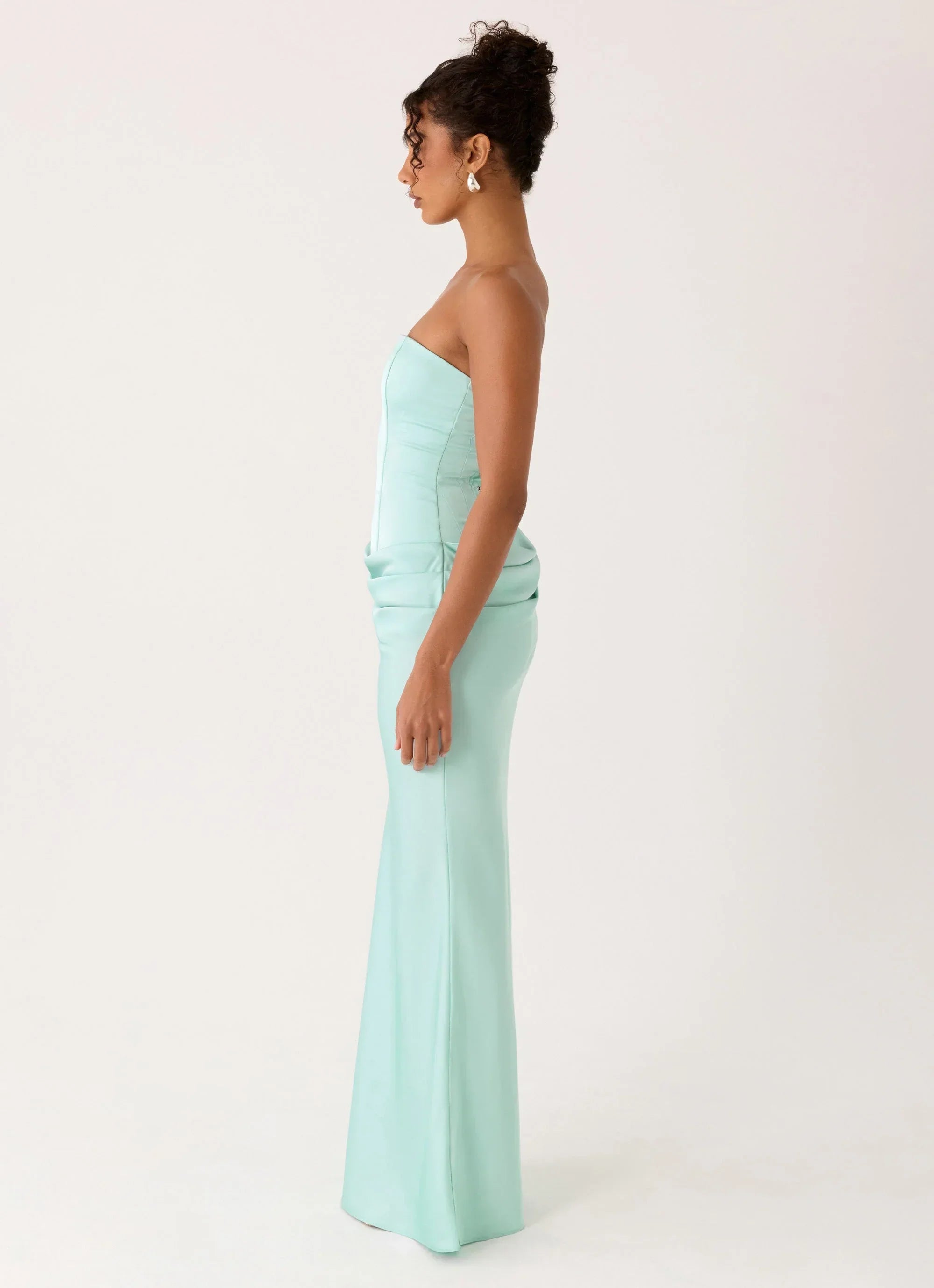 Adara Corset Maxi Dress Blue