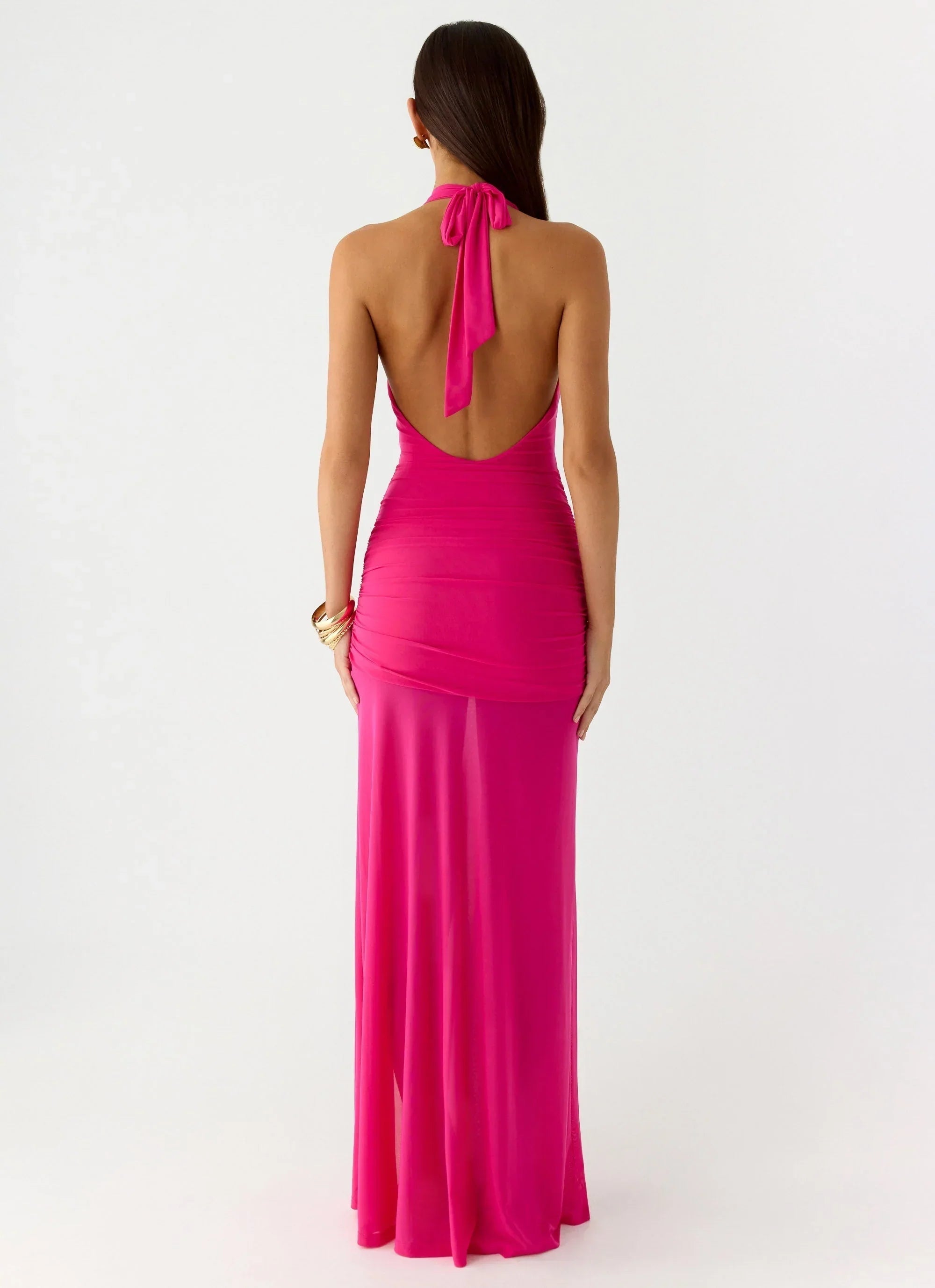 Island Muse Maxi Dress Fuchsia
