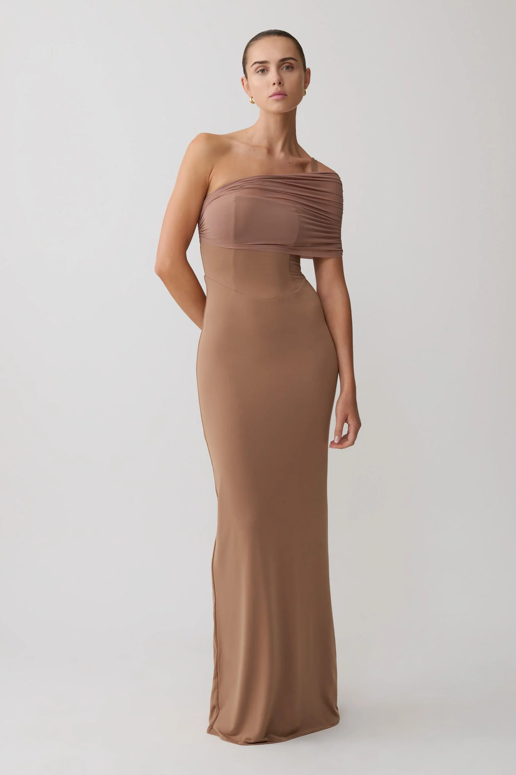 Hanh One Shoulder Maxi Dress