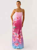 Ariaz Sequin Maxi Dress Pink