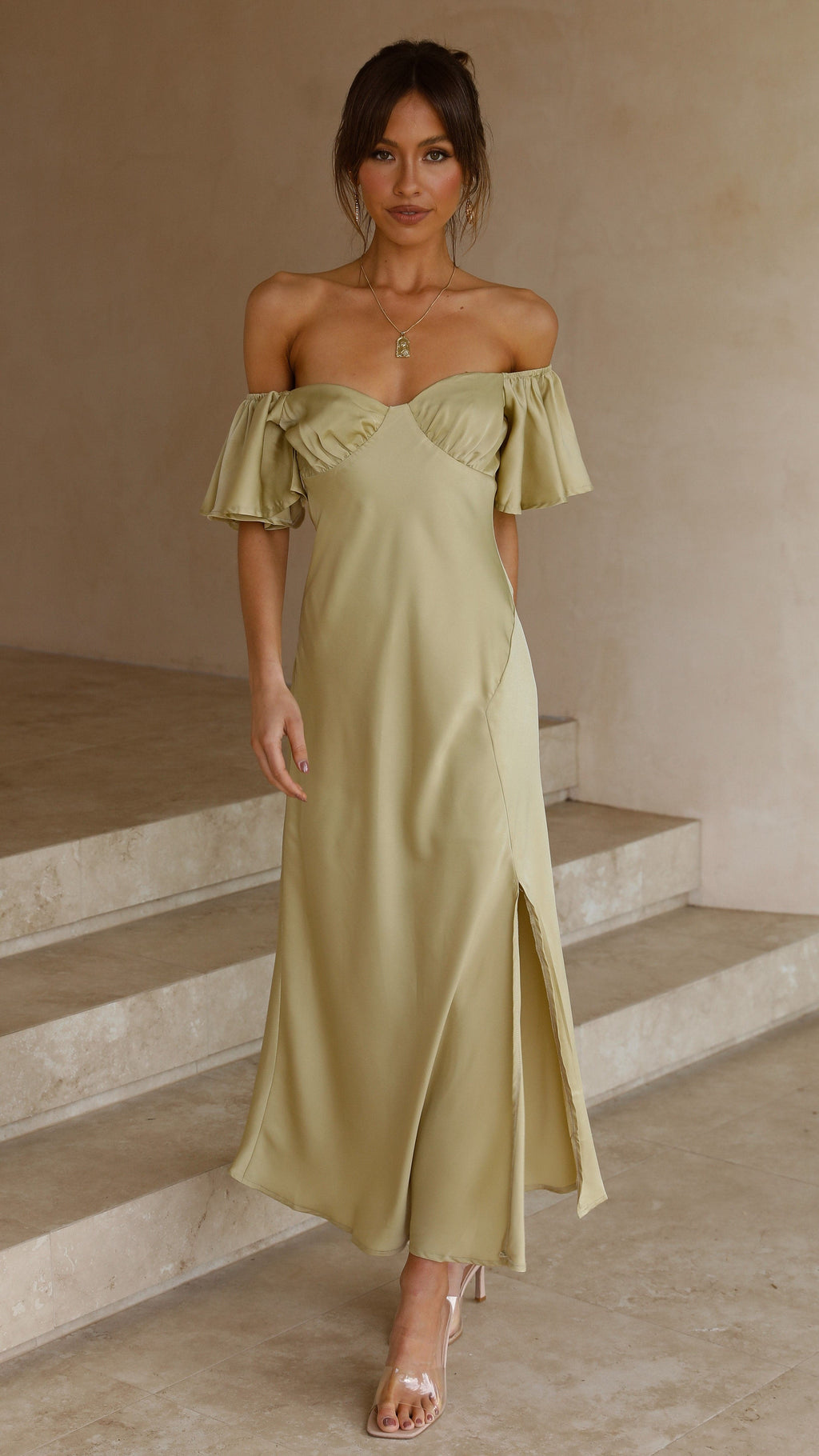 Emilia Ruffle Midi Dress