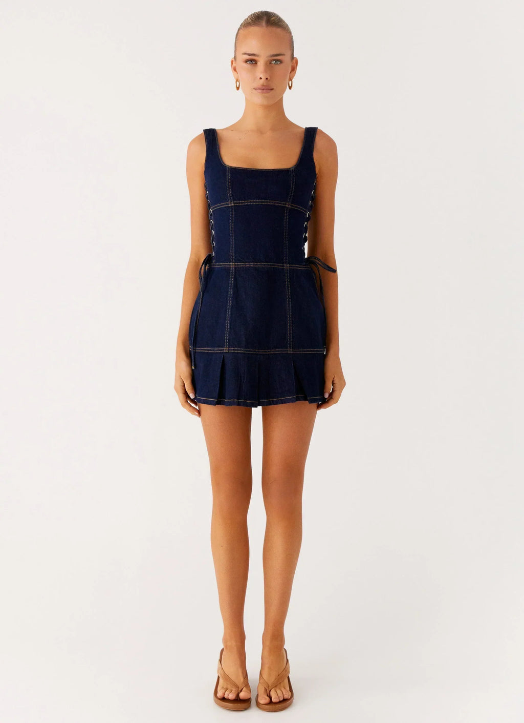 Preston Mini Dress - Indigo