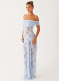 Gracie Twist Maxi Dress - Blue