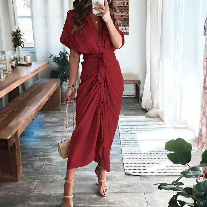 Audrey Wrap Midi Dress