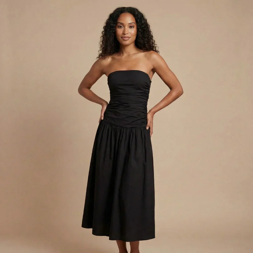Natasha Ruched Maxi Dress
