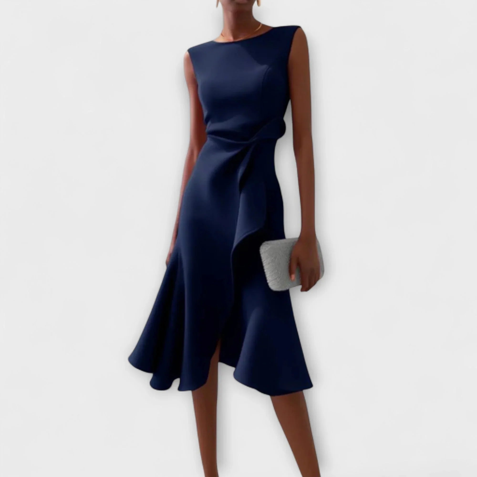 Elena Draped Midi Dress