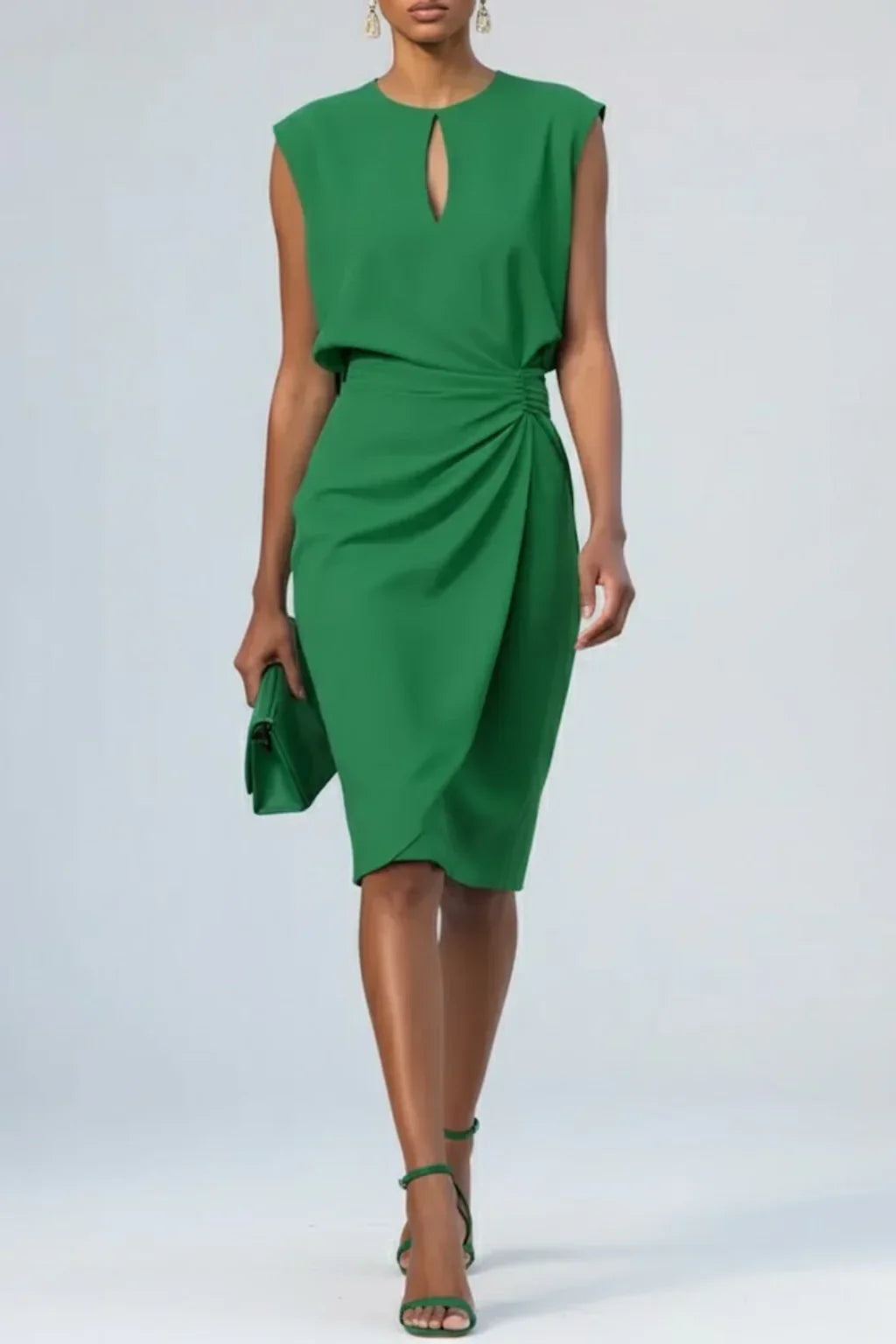 Katarina Ruched Midi Dress