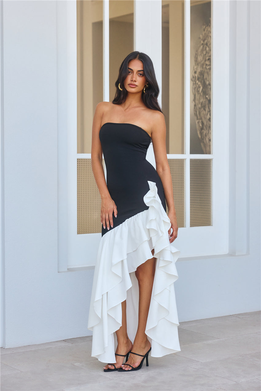Extravagant Events Strapless Maxi Dress Black