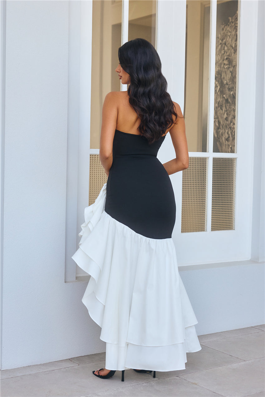 Extravagant Events Strapless Maxi Dress Black