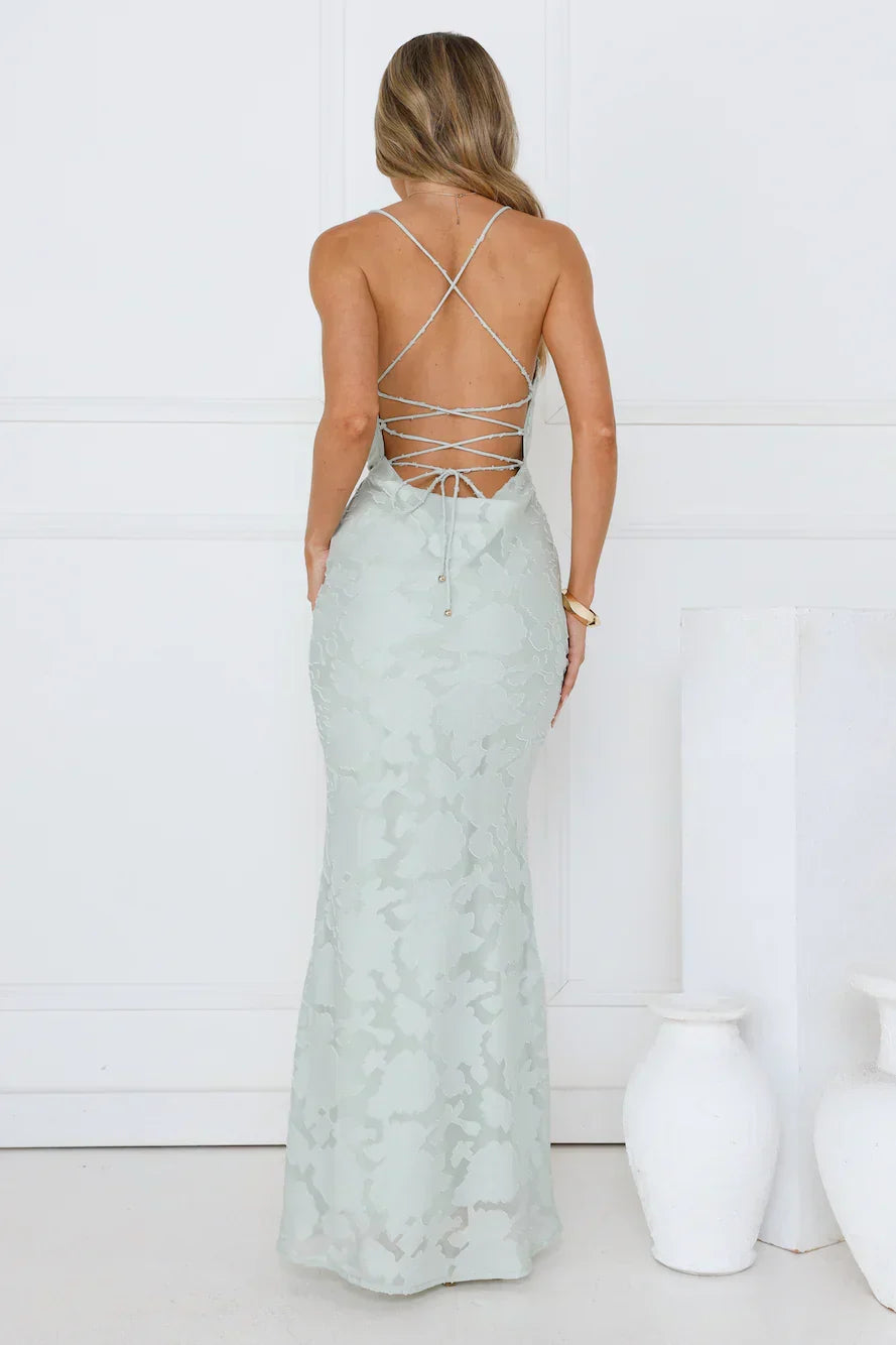 Bridge To Wonderland Maxi Dress Sage