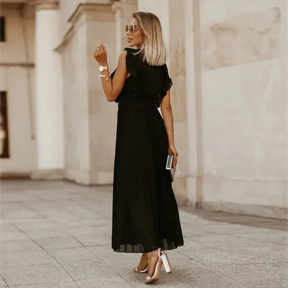 Olivia Ruffle Maxi Dress