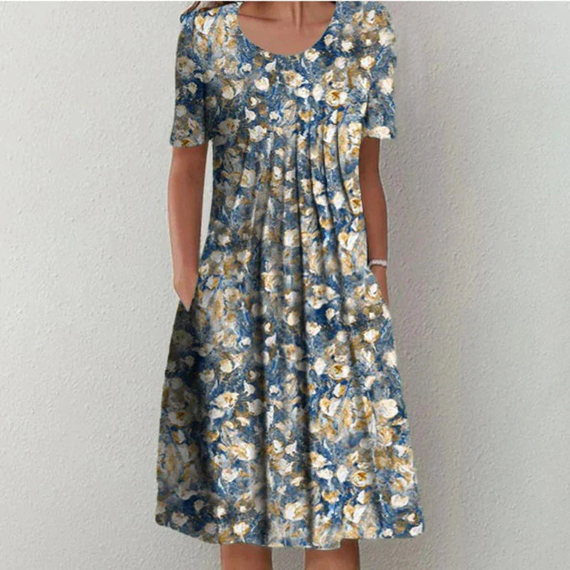 Natasha Pleated Midi Dress