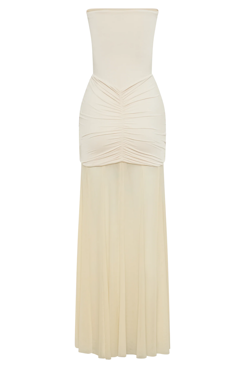 Caspian Off Shoulder Mesh Maxi Dress