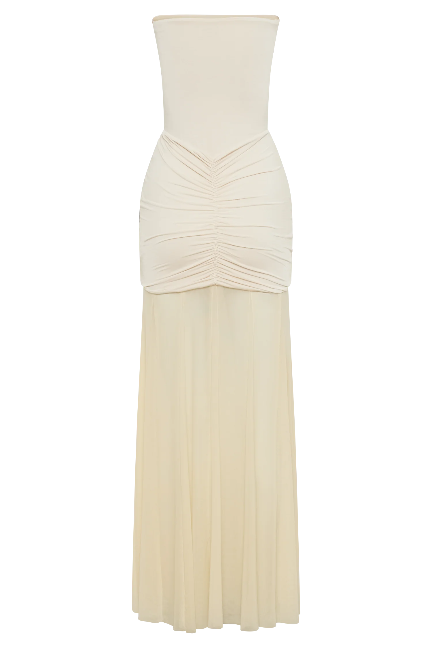 Caspian Off Shoulder Mesh Maxi Dress