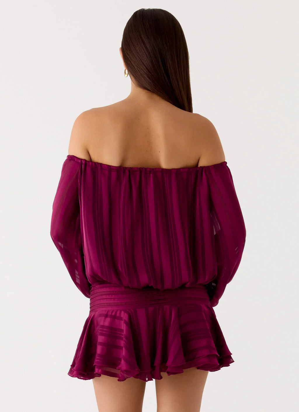 Eira Balloon Sleeve Mini Dress