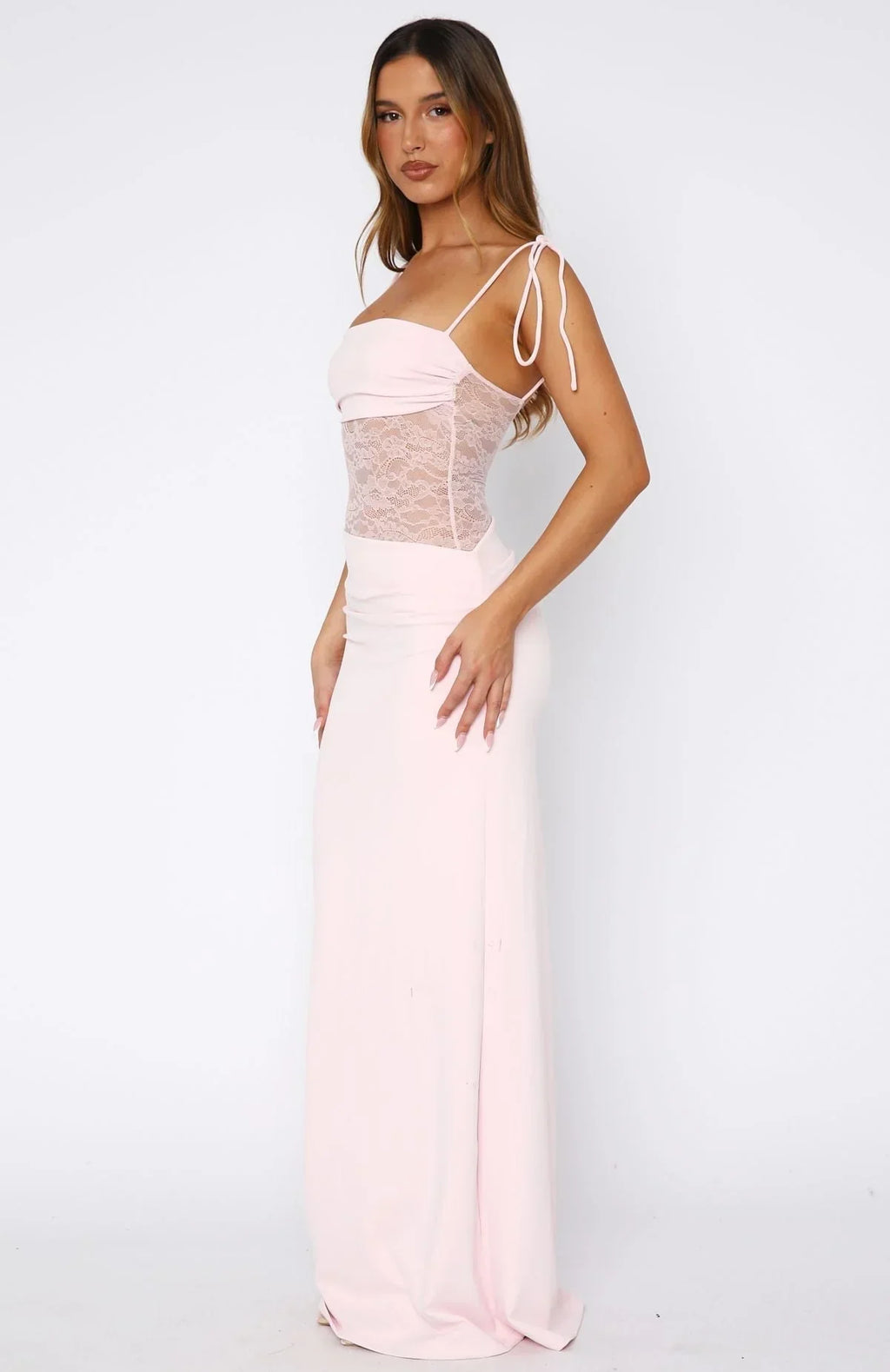Blush Petal Maxi Dress