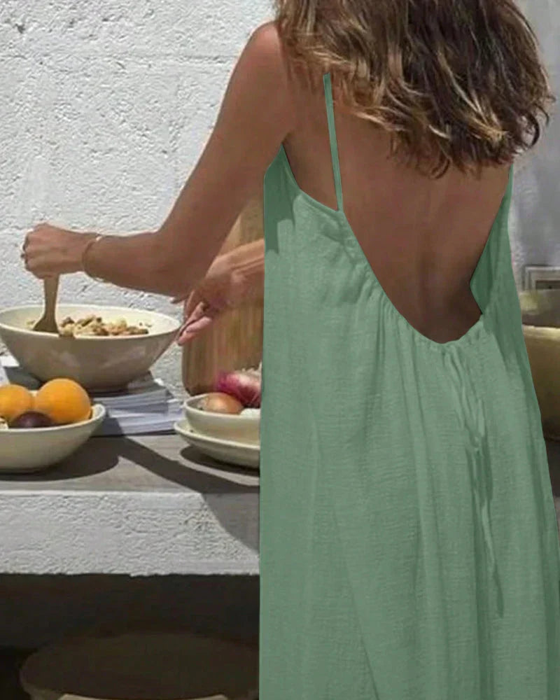Sienna Backless Maxi Dress