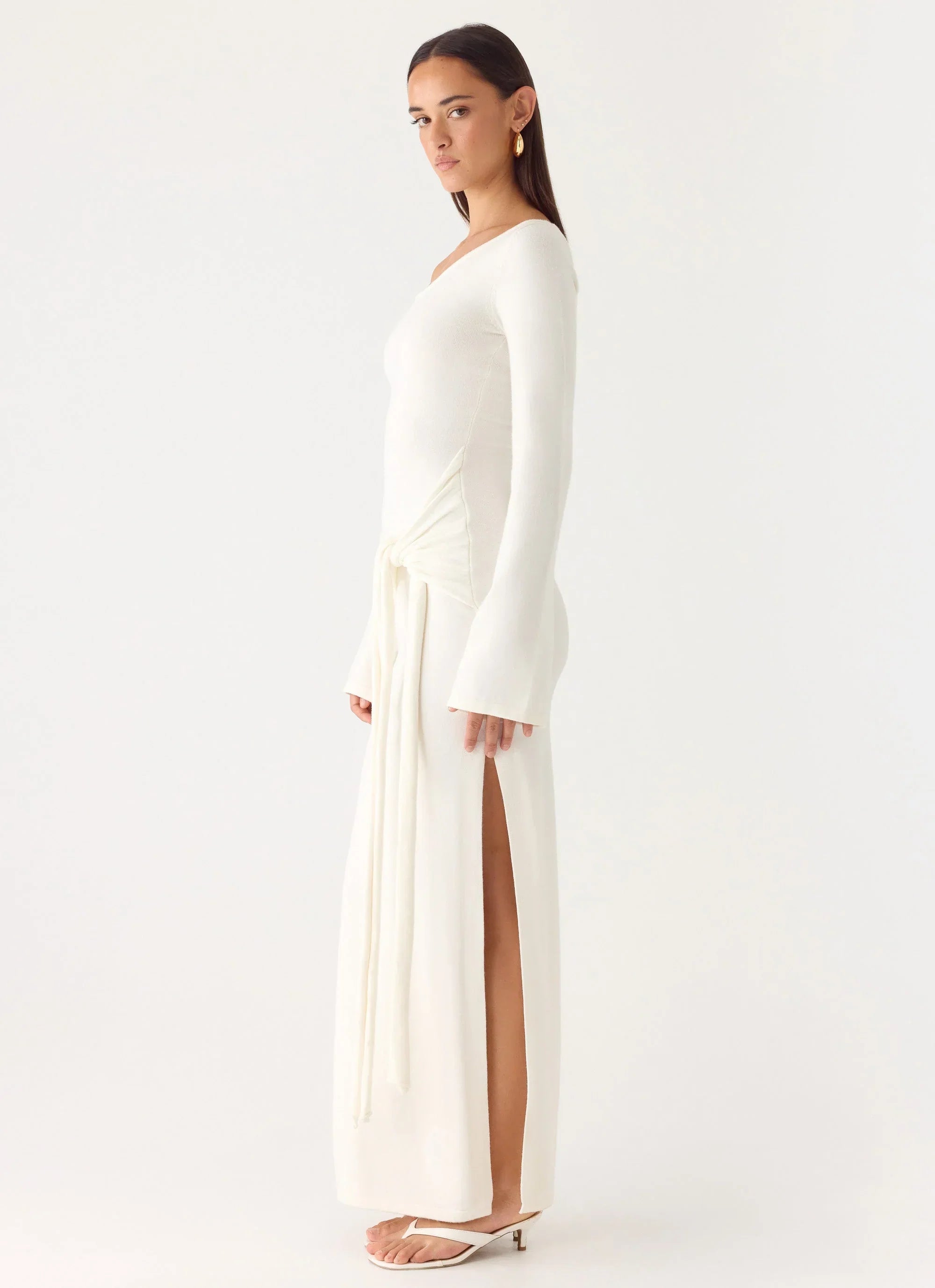 Kova Knit Maxi Dress White