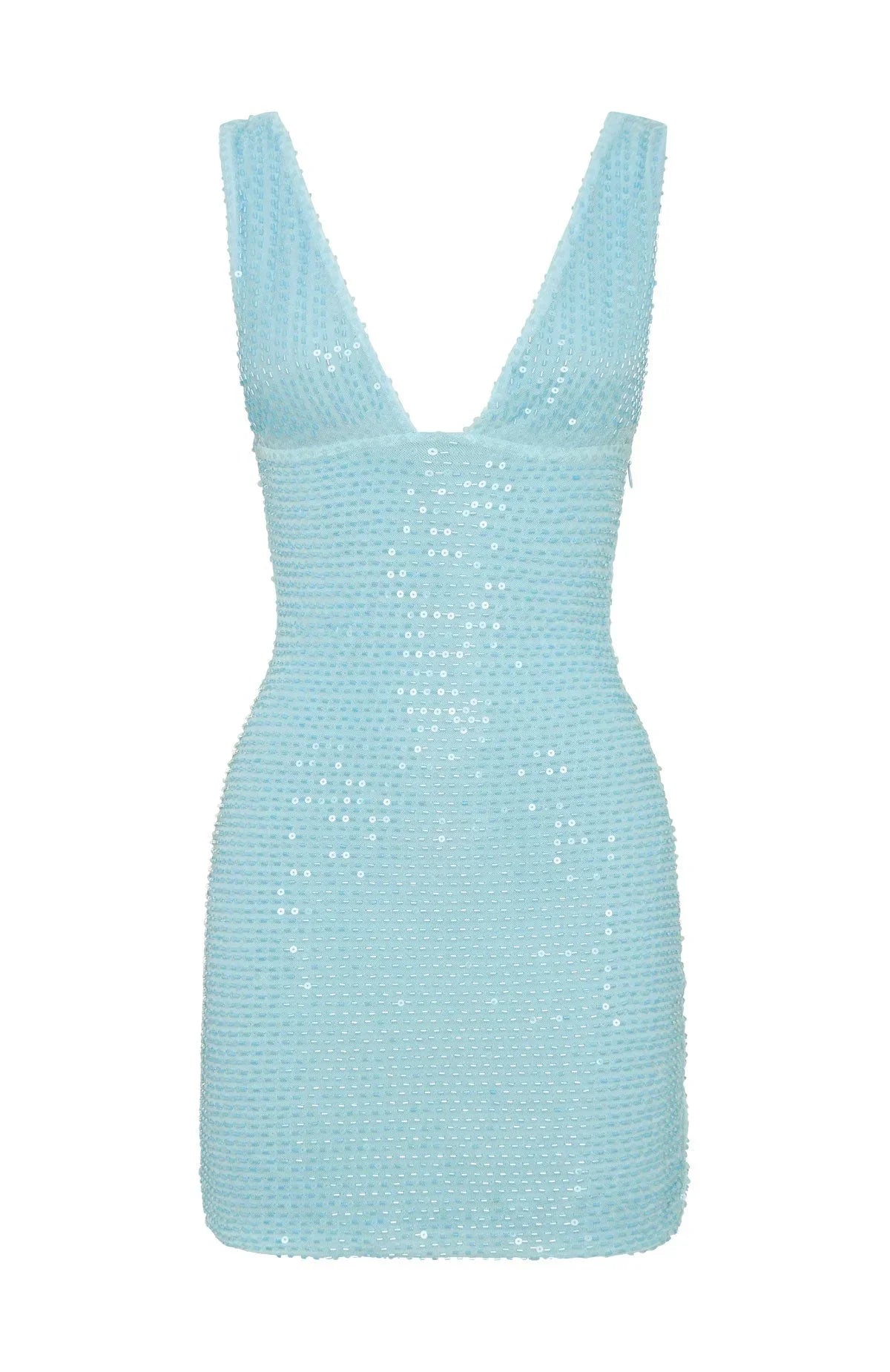 Baby Blue Spark Mini Dress