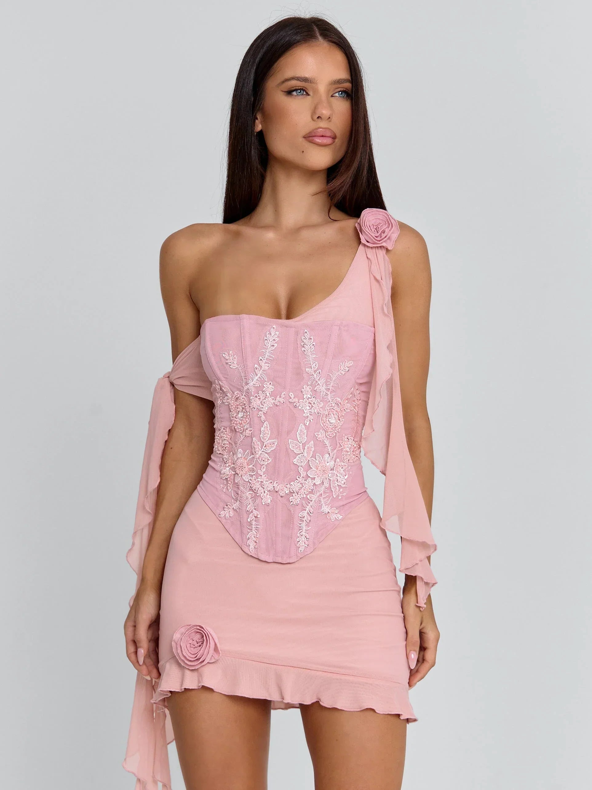 Loreto Pink Mini Dress